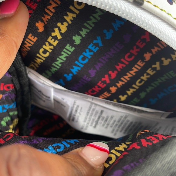 Disney Parks Loungefly Rainbow backpack wristlet - Picture 3 of 4